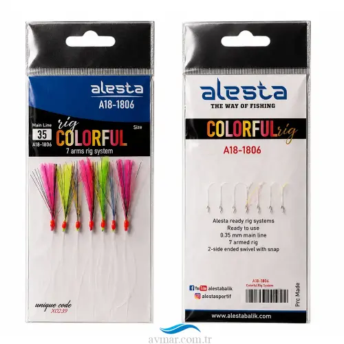 Alesta Colorful Rig X0239 7li Çapari