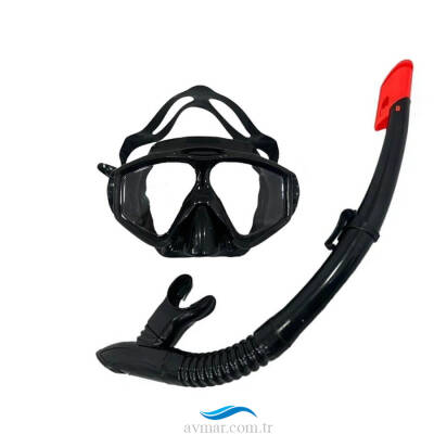 Apnea Miami Siyah Maske Şnorkel Set - 1