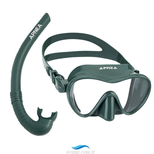 Apnea Royal Green Maske Expert Şnorkel Set