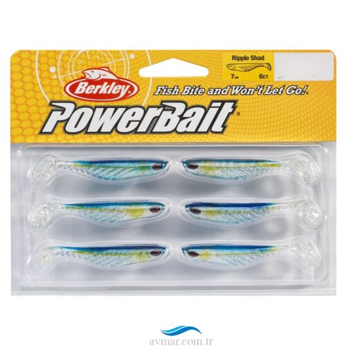 Berkley Powerbait Ripple Shad 7cm Silikon Sahte Yem 6lı