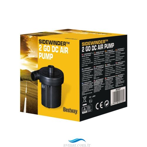 Bestway 62097 Sidewinder DC 12V Araç Çakmaklı Pompa (1)