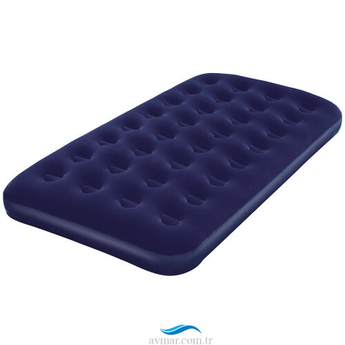Bestway 67001 Flocked Twin Blue Şişme Yatak