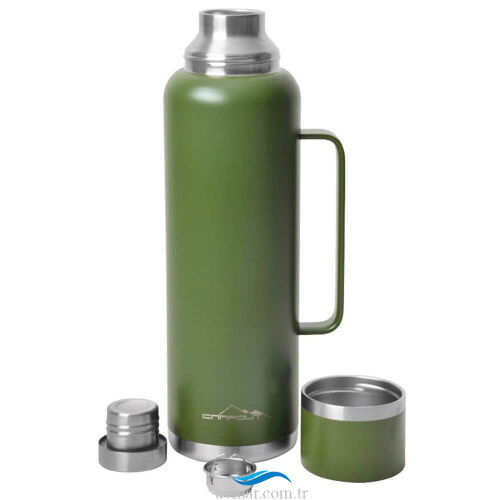 Campout Çift Katmanlı Termos 1500ml Yeşil (1)