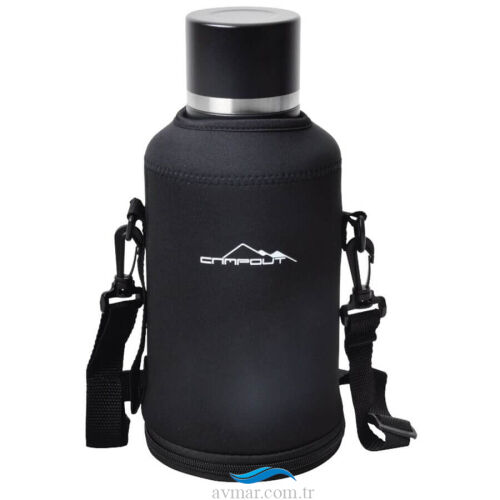 Campout Çift Katmanlı Termos 2000ml Siyah