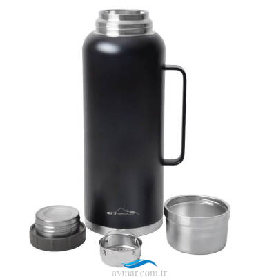 Campout Çift Katmanlı Termos 2600ml Siyah - 2