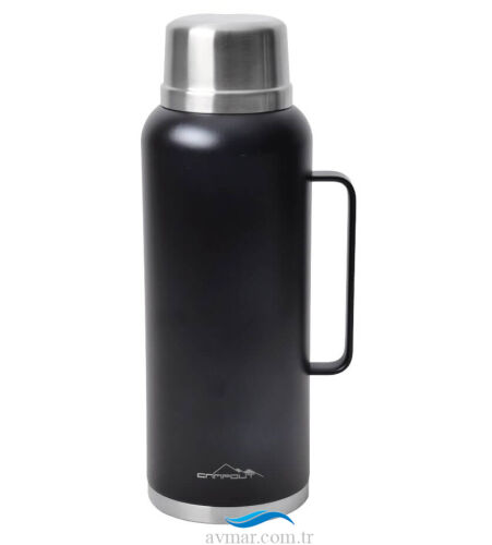 Campout Çift Katmanlı Termos 2600ml Siyah