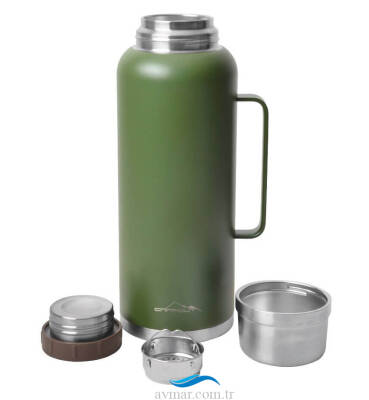 Campout Çift Katmanlı Termos 2600ml Yeşil - 2