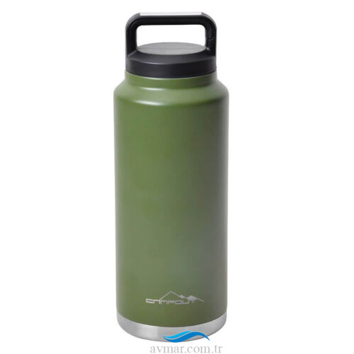 Campout Çift Katmanlı Yemek ve Buz Termosu 1000ml Yeşil