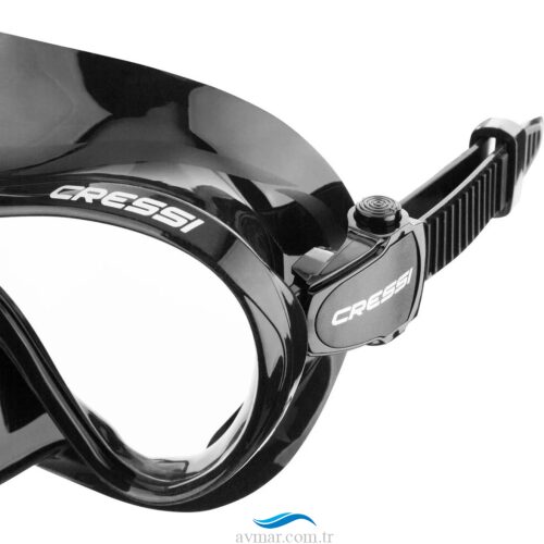 Cressi F1 Frameless Black Dalış Maskesi (1)