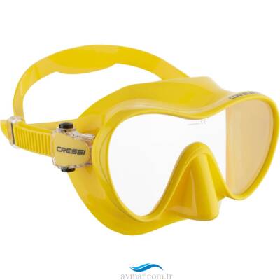 Cressi F1 Frameless Yellow Dalış Maskesi - 1