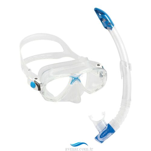 Cressi Marea Maske Gamma Şnorkel Seti Clear Blue