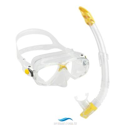 Cressi Marea Maske Gamma Şnorkel Seti Clear-Yellow - 1