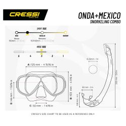 Cressi Onda Maske Mexico Şnorkel Seti Siyah - 2