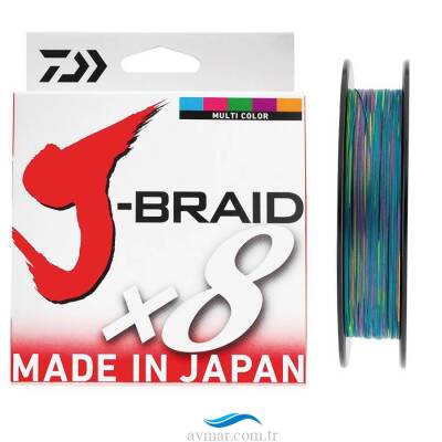 Daiwa J-Braid 8B Multicolor 150m İp Misina - 1