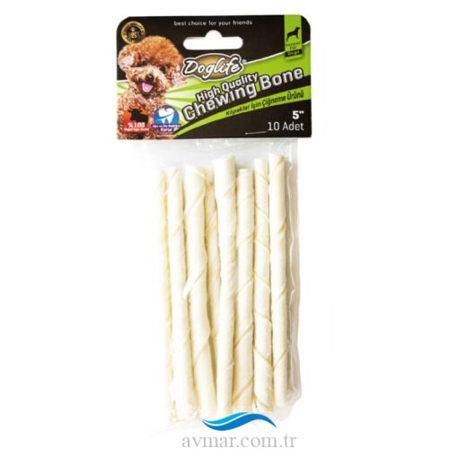 Doglife Burgu Çubuk Beyaz 5-6gr 10lu