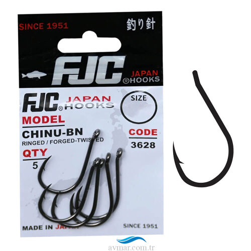 FJC 3628 Chinu Ringed Black Nikel İğne