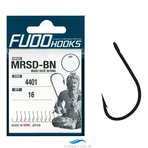 Fudo 4401 Maru Sode W/Ring Black Nikel İğne
