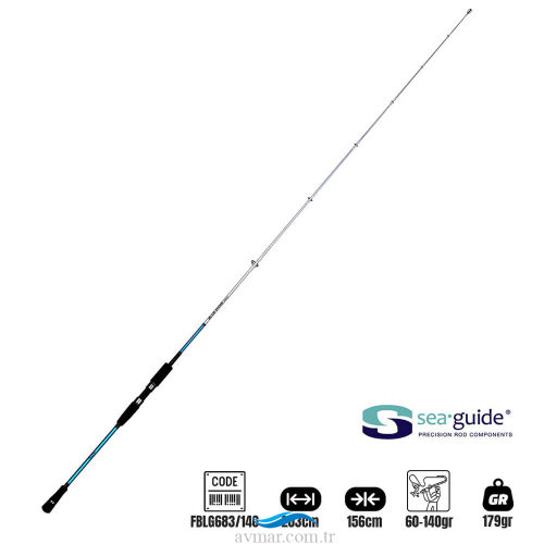 Fujin BlueGame Jigging 203cm 60-140gr Jig Kamışı (1)