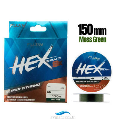 Fujin Hex Braid 8x 150mt Moss Green PE İp Misina - 1