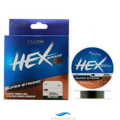 Fujin Hex Braid 8x 300mt Moss Green PE İp Misina - 1