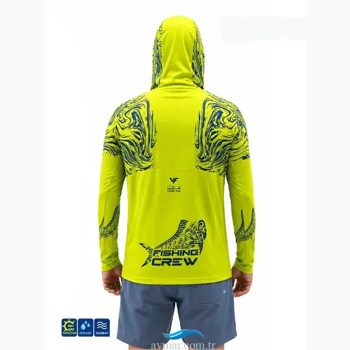 Fujin Pro Angler S26 Hooded Izohips Green Blue - 3