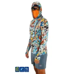 Fujin Rolla S26 Buff Hoodie Makai Orange - 1
