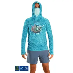 Fujin Rolla S26 Buff Hoodie Swordfish Mint - 2