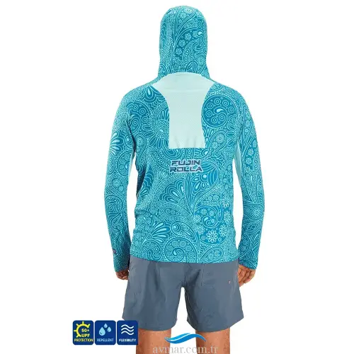 Fujin Rolla S26 Buff Hoodie Swordfish Mint - 3