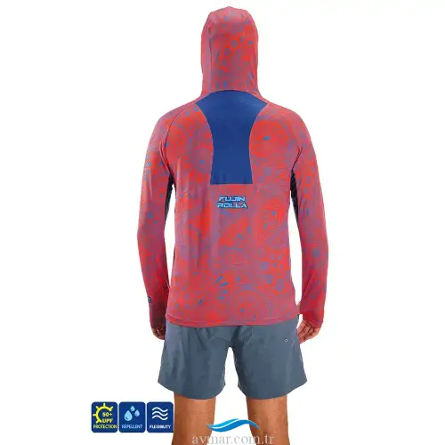 Fujin Rolla S26 Buff Hoodie Swordfish Red - 3