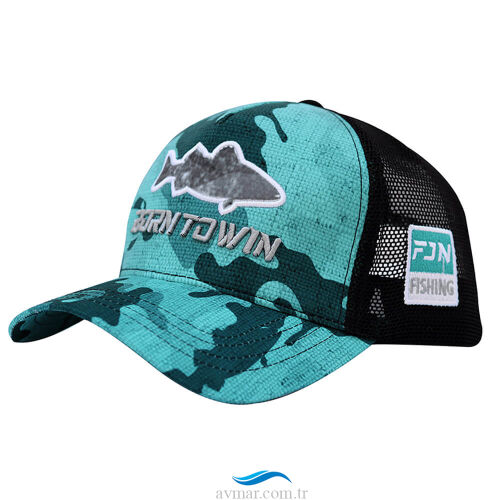 Fujin Turquoise Camo Fish Balıkçı Şapkası