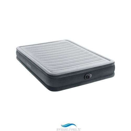 Intex Elektrikli Queen Comfort-Plush Fiber-Tech Yatak 152x203x33cm