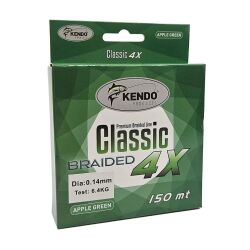 Kendo Classic 4X 150m Apple Green Örgü İp Misina - 1