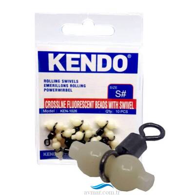 Kendo Crossline Fluorescent Beads With Swivel - 1