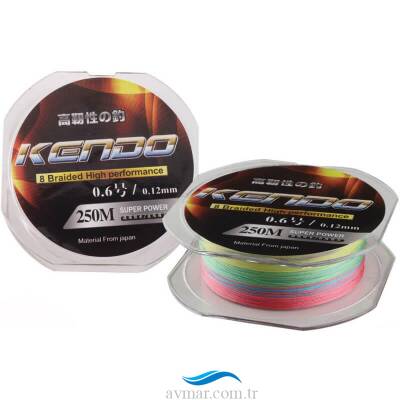 Kendo Dynema 8 Örgü 120m Multicolor İp Misina - 1