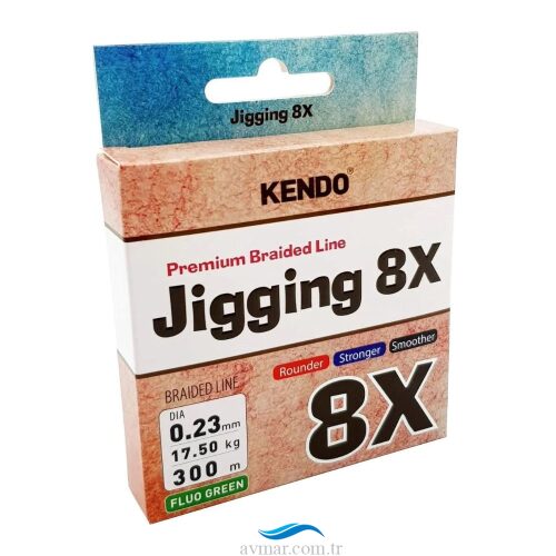 Kendo Jigging 8X Flash F.Green 300m Örgü İp Misina