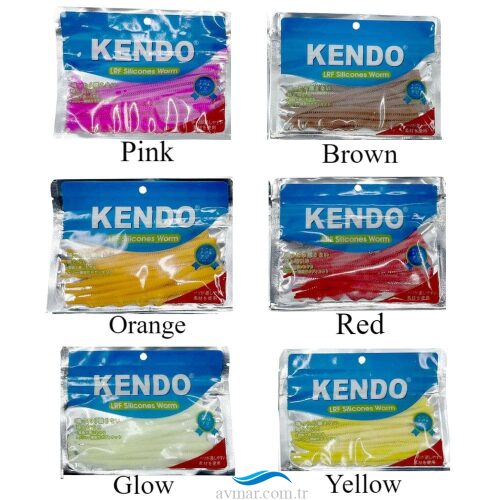 Kendo Lrf Silicones Worm 10cm Slim Kokulu Yem 10 Adet