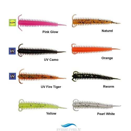 Kendo Silicones Worm 5cm Silikon Yem 10 Adet