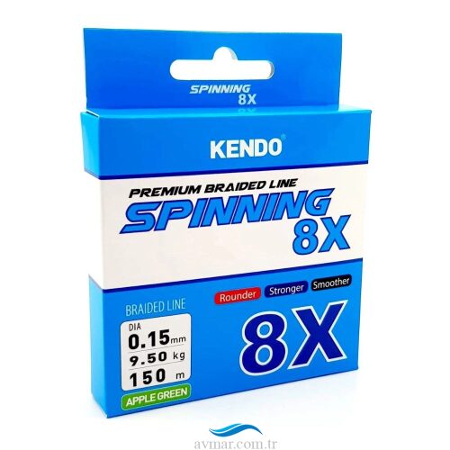 Kendo Spinning 8X Fighting Apple Green 150m İp Misina