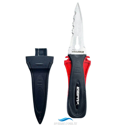 Labrax Falcon Kakıçlı Dalış Bıçağı Siyah (1)