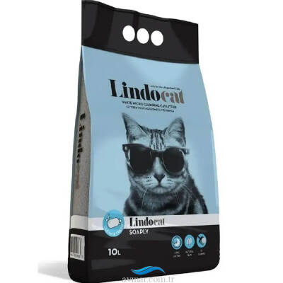 Lindocat 10Lt İnce Taneli Kedi Kumu Sabun Kokulu - 1