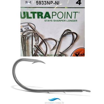 Mustad 5933NP-NI Nikel Tırnaklı Olta İğnesi - 1