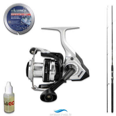 Okuma Aria 40+Okuma G-force 240cm 15-40gr Atarlı Spin Seti - 1