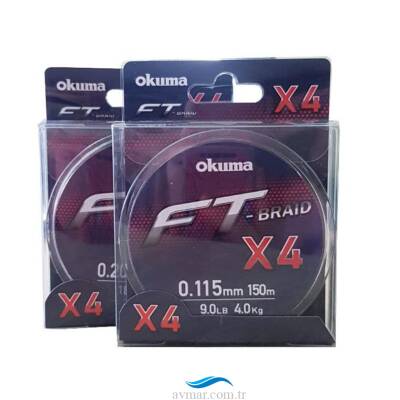 Okuma Ft-X4 Braid Line Grey 300m İp Misina - 1