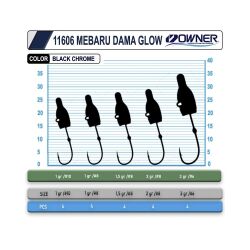 Owner 11606 Cultiva Lrf Jig Head Fosforlu - 2