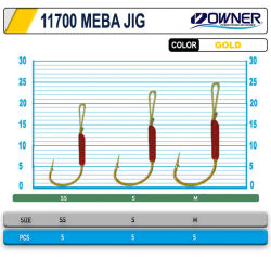 Owner 11700 Meba Jig Lrf Asist İğnesi - 2