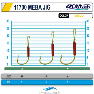 Owner 11700 Meba Jig Lrf Asist İğnesi - 2