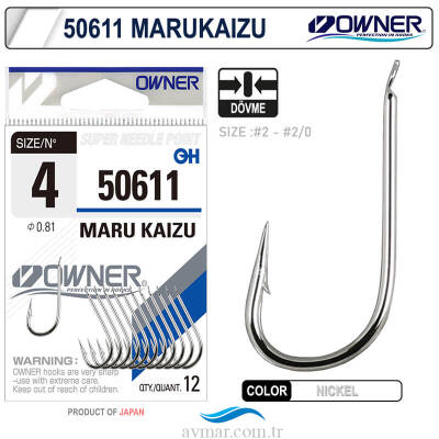 Owner 50611 Maru Kaizu Nikel İğne - 1