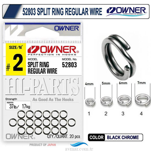 Owner 52803 Split Ring Maket Balık Halkası