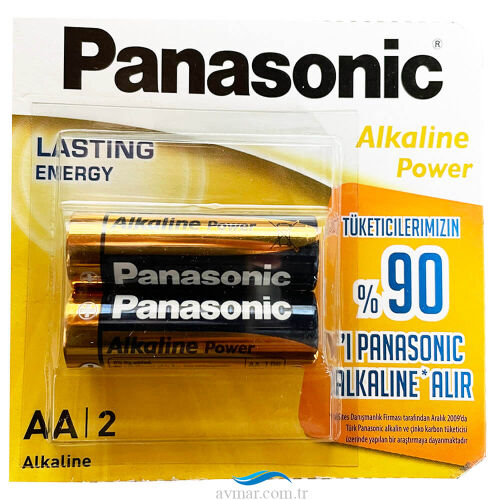 Panasonic Alkalin Power AA Kalem Pil 2 Li Paket