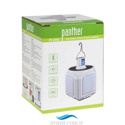 Panther PT-2081 Usb Şarjlı Solar Kamp Lambası - 4